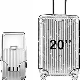 20 Inch Set of 1 Trolley Bag Cover/Suitcase Bag Cover/Waterproof Dustproof Luggage Cover/Zippered Clear PVC Suitcase Covers Protectors (20 Inch Set of 1)-picture-47
