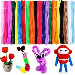 Caydo 1000 Pieces in 20 Colors Pipe Cleaners Value Pack of Multicolor Chenille Stems for DIY, Art Creative Crafts Decorations (6 mm x 12 inch)-image-74