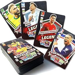 55 Black Football Star Cards English Limited Edition Football Cards Champions League Collection Cards Gifts for Kids Fans-image-65