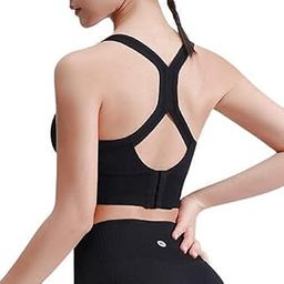 NanoEdge Present Women Racerback Sports Bras - High Impact Workout Gym Activewear Bra Size (30 Till 34)-43