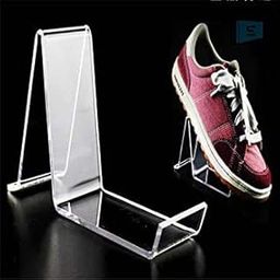 Porpoise Acrylic Shoe Stand/Mobile Clear Display Stand for Shop, 3MM Width (Pack of 12)-14