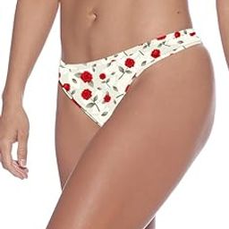 Women's Breathable Dry Fit Thong/Low Rise, Girls Sexy Thong Panty/Underwear Girls Bikini Panties 1011 L917-image-91