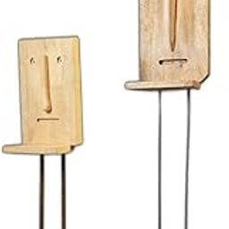 Bareeki Pole Mounted Face Frontage | Natural Wood Exterior Wall Decor | Rustic Farmhouse Style Home Accent | Unique Front Porch Decoration-image-4