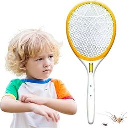 Drumstone 𝟏𝟓-𝐘𝐞𝐚𝐫 𝐖𝐚𝐫𝐫𝐚𝐧𝐭𝐲 -Electric Mosquito Racket with COB Light Heavy-Duty Insect Killer with Micro USB Charging Rechargeable Fly Swatter for Home and Outdoor Use Multicolor-image-23