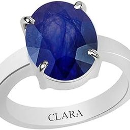 Certified Blue Sapphire (Neelam) 4.8cts or 5.25ratti 4 Prongs Silver Ring for Men and Women-image-88