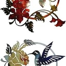 STYLEHEAVEN 2 Pieces Metal Bird Wall Sculpture Art Hanging Indoor Outdoor Home Decor |Home & Garden|Yard, Garden & Outdoor Living|Garden D?©cor|Garden D?©cor-image-9