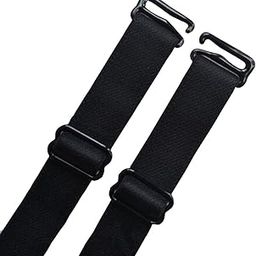 2 Pairs Black Removable Adjustable Replacement Bra Straps (1.5cm/0.59" width)-image-65