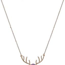 Bohemian Gold Silver Rhodium Plated Crystal Deer Design Classy Pendant Link Chain Necklace for Women and Girls-image-13