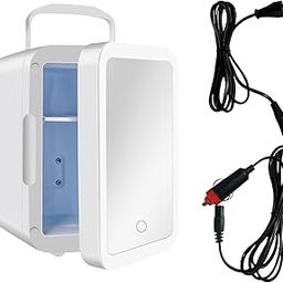 ILSMYSUTRA Mini Fridge with LED Makeup Mirror Car Refrigerator for Food Skincare Beauty | Major Appliances | Refrigerators & Freezers | Mini Fridges-image-28