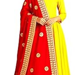 Velvet Gotapatti Eembroidered Dupatta For Women and Girls Traditional Wedding Bridal Fancy Ritual Festival Chunni Length 2.25m Width 75cm-image-91