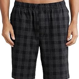 RM01 Men's Super Combed Cotton Elastane Stretch Regular Fit Checkered Shorts with Side Pockets-image-40