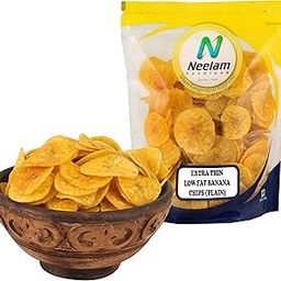 Neelam Foodland Extra Thin Banana Chips Plain, 400g-image-15
