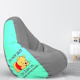 ComfyBean Bag with Beans Filled XXL Bean Bag Prefilled with Beans Printed - Official : PrintEssence (Color : Energy Savings Mode - Peach Grey)-13