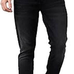 Men Slim Fit Low Rise Cotton Casual Jeans-image-101
