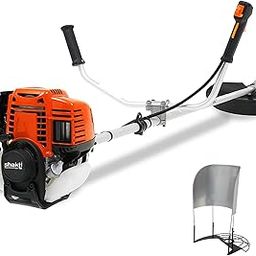 Shakti Technology GB-96 4 Stroke Brush Cutter Machine/Grass Cutting Machine with 37.7cc Extra Power Torque Engine with 80 Teeth Blade, 3T Blades, Paddy Guard for Agriculture, Gardening, Lawn Cuttin-picture-0