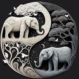 TREXEE Two Elephant 5D Diamond Painting Kit for Adults & Kids DIY Diamond Painting by Numbers Kit Paint by Numbers Kit Cross Stitch Pictures Arts Craft Gift for Kids & Adults (No Frame)(30X40CM)-image-99