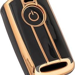 SHOPOFLUX TPU Key Cover Compatible with Yamaha Aerox 2024 (Black)-image-75