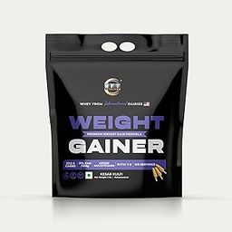 MFI Nutrition Weight Gainer | 1:5 Carb-to-Protein Ratio | 374 Kcal per 100g | 37.5g Carbs for Energy | Added Multivitamins | 100 Servings (4 KG, Kesar Kulfi)-image-91