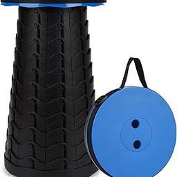 Drumstone (2 Years Warranty Portable Folding Stool, 2nd Gen Adjustable Telescoping Stool for Camping/Fishing/Hiking/Travel/BBQ/Garden, Retractable/Foldable Plastic Stool-image-47