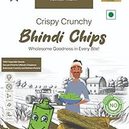 BAKAHU Crispy & Crunchy Bhindi (Okra) Chips, Vacuum Fried Delights, Combo Pack - 50g Each (Pack of 4)-image-5