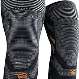 TYNOR Knee Cap Air Pro, Black & Orange, Medium, Pack of 2-12