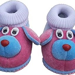 Fancy Child Bootie 0-12 months, Toe to heel length -12cm (Blue- Pink)-image-74