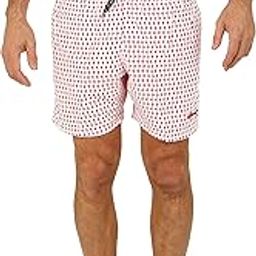 Men's South Beach Swim Trunks Red M-image-60