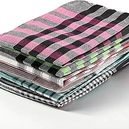 Kuber Industries Pack of 6 Cotton Kitchen Cloth/Napkins | Fridge, Kitchen Cleaning & Checkered Roti Napkins | 19x19 Inches - Multicolour-28