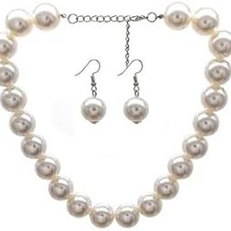 MAA SHAKTI GEMS Genuine Glorious Pearl Mala Necklae Set For Women & Girls Fresh Water Beads Beautiful Jewellery Certified By Lab-image-0