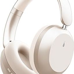 Y05 Bluetooth Headphones Wireless Over Ear Active Noise Cancelling with Microphone 48 Hours Playtime, High Sound Quality Foldable Soft Earpads Earphones for Travel - Starlight-3