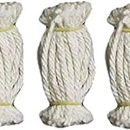 SaioStore Cotton Diya Lamp Wicks/Vilakku Thiri/Panju Thiri/Cotton Lint/Wicks - Pack of 12 Bundles-20