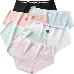 Women's & Girl's Regular Wear No Show Laser Cut Seamless Hipster ice Silk Panties,(Multi-Color-Pack-of-3) (Sizes S to XXL)-image-12