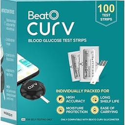 BeatO CURV - Glucometer Test Strips | Blood Glucose Test Strips for Sugar Machine (100 Test Strips Only)-17