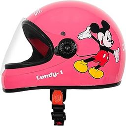 Candy 1 Full face Helmet, Bicycle Helmet for Boys & Girls, Bicycle Helmets Ages 2-5 for Bike, Scooter, Cycling, Adjustable Helmets for 2 to 5 Years Baby (Pink)-image-34