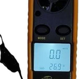 JSI Anemometer Digital LCD Wind Speed Meter Gauge Air Flow Velocity Measurement Thermometer with Backlight for RC Drones Helicopter Windsurfing Kite Flying Sailing Surfing Fishing Etc-picture-16