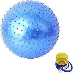 Gnanex Spike Gym Ball Large Sensory Ball Fitness Anti Burst Slip Resistant Yoga Exercise Balls Gym Fitness Point Massage Balance Ball Summer Pool, Beach (Spike Gym Ball 75cm, Multicolor)-image-49