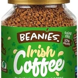 Beanies Irish Coffee Flavour Instant Coffee, Low Calorie, Sugar Free, 50g Jar-image-82