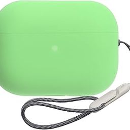 Oboe Soft Silicone Protective Case Cover Compatible with Apple AirPods Pro 2 Case with Anti-Lost Lanyard (Light Green) [AIRPODS & Charging CASE NOT Included]-image-58