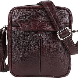 Messenger & Sling Bags/Cross-Body Bags for Men's Brown Real Leather (SLB-8006-BRN)-image-80