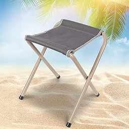ACHAL Metal Patio Beach Stool Multipurpose Folding Camping Portable Stool for Garden Balcony Terrace Lawn Outdoor Travel Beach Picnic Hiking Camping Foldable Stool (Multicolor)-image-60