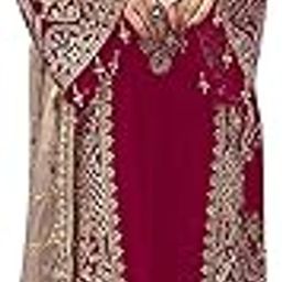 Women's Heavy Embroidery & Sequence Work Cotton Festival Wear Sami-stitched Salwar Dress (H_F_58968598)-image-79