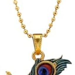 Shree Krishna Ji Name locket for Men Pendant Locket with Chain Metal Gold Neck Chain for Men | Jewellery Accessories for Boys | Gifts for Boyfriend & Husband-image-2