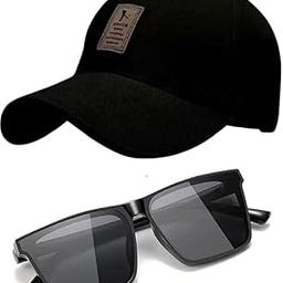 GIFFEMANS Stylish Cotton Blend, Summer All Season Sports, Cricket, Branded, Adjustable Buckle Baseball Cap & 100% UV Protected Unisex Sunglasses Combo for Men & Boys Pack of 2-image-35