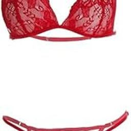 Women's Red Bra and Panty Set for Women | Stylish Lingerie Set Regular Fit (S, M,L)-image-20