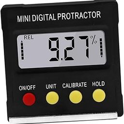 DIYEAH 1pc Mini Digital Inclinometer Magnetic Base Accurate Angle Tool for Carpentry Building and Automotive Use Compact Electronic Goniometer Lcd Display-image-32