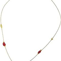 1 Gram Gold Plated AD Kundan Pendant Necklace with Pearls & Monalisa Beads – Invisible Chain Design-image-17