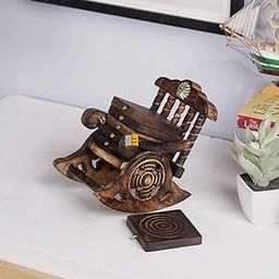 CRAFTYKART Wooden Coaster Set of 6 for Dining Table – Tea Coasters Set of 6, Elegant Dining Table Accessories, Heat-Resistant, Stylish Center Table Decorative Items, Perfect for Home & Office-0
