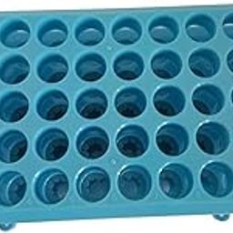 Arcsol® Test Tube Rack, 50 Holes 18mm Dia Test Tubes (Blue)-16
