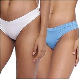 Amor Love Antimicrobial Semi Seamless Bikini Brief Panty for Women (Pack of 2)-picture-21