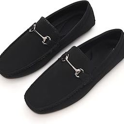 Men’s Suede Slip-On Loafers with Horsebit Buckle | Soft Insole, Lightweight TPR Sole | Classic Ethnic-Casual Style for Kurta, Office, and Occasions Shoes for Men-image-90